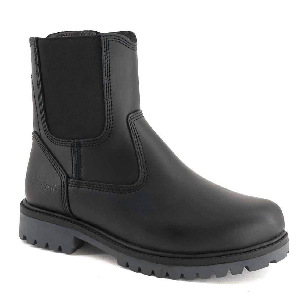 NEW FORASTERO men's leather handcrafted low boots in black